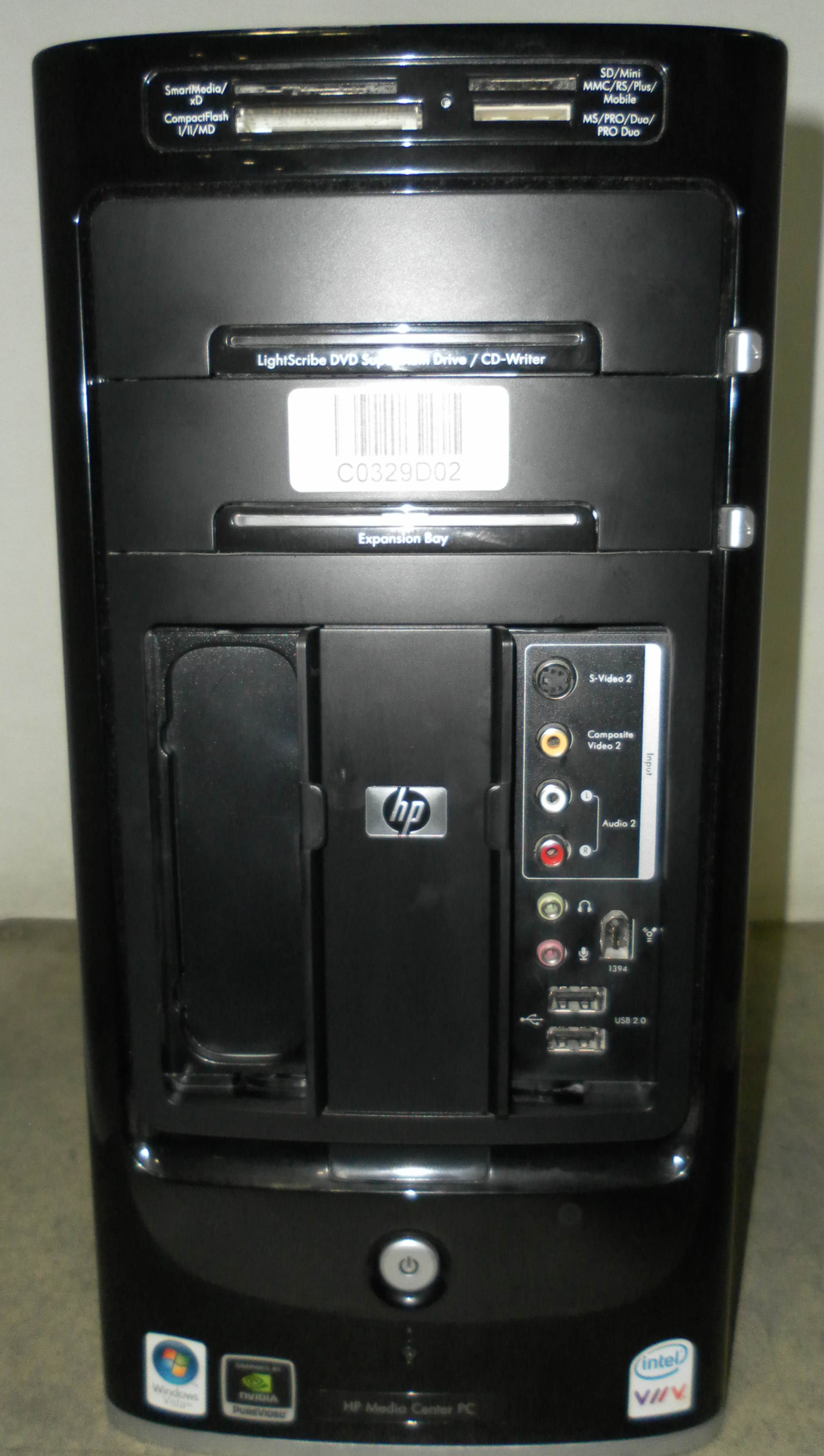 Hp Media Center Pc M Intel Core Duo Dvdrw Cdrw Ebay