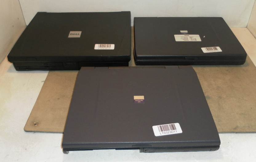 Lot of 3 Dell Laptops Various P/N  