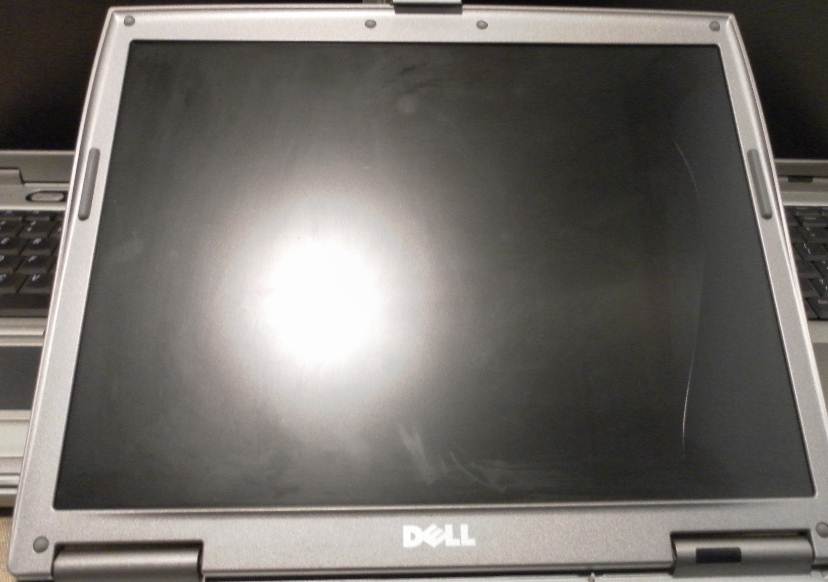 lot of 3 dell latitude d610 laptop pp11l