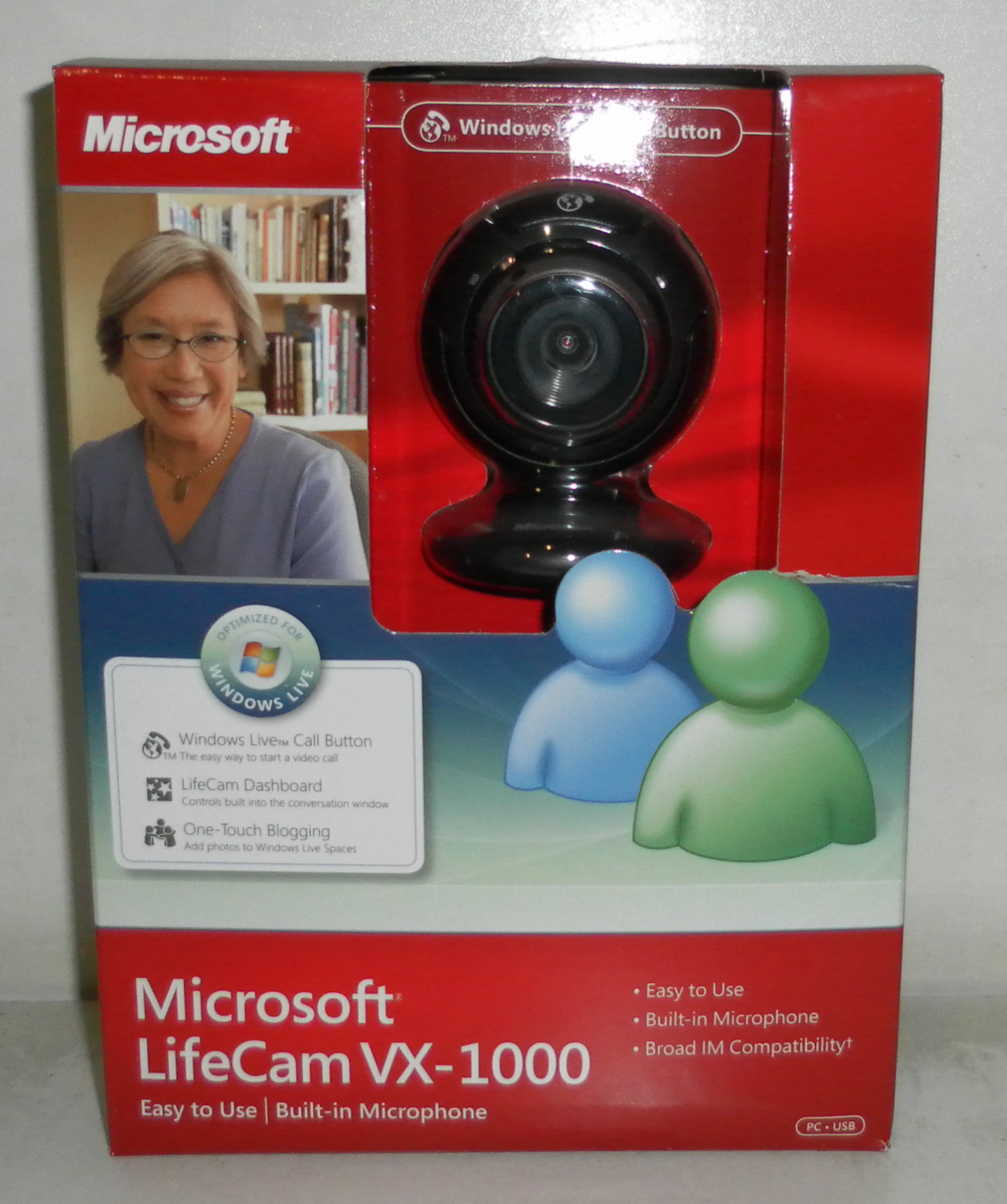 New Microsoft LifeCam VX 1000 Web Cam/1.3M W/Mic  